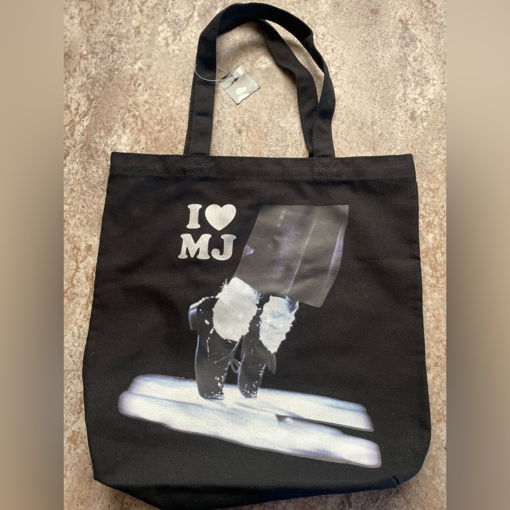 Bravado Michael Jackson Canvas Tote Bag with Graphic Print Unique NWT Y2K